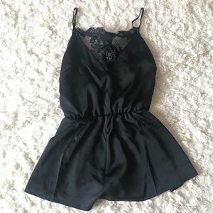 Black Lacey Romper